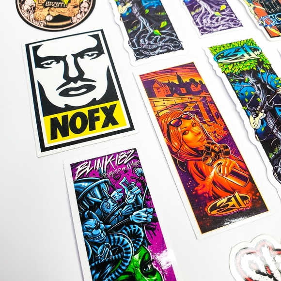 90s/2000s/Y2K Alt/Rock Pop Punk Music Bands (10) Sticker Lot Slipknot 311 Blink - Picture 2 of 14